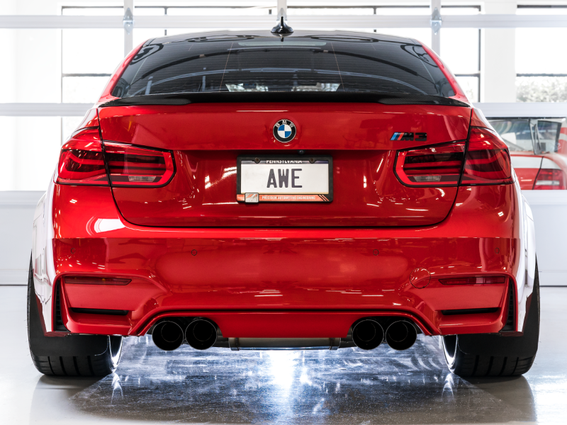 AWE Tuning BMW F8X M3/M4 Track Edition Catback Exhaust - Diamond Black Tips - 3020-43087