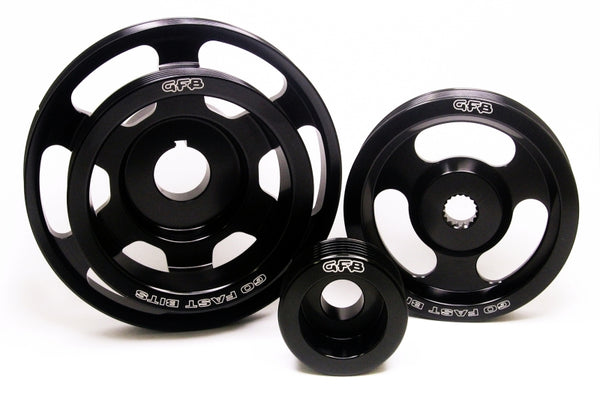 GFB 08+ WRX/STi / 09+ Forester / 03-09 LGT 3 pc Underdrive/Non-Underdrive Pulley Kit - 2014 for 2008-2014 Subaru Impreza - fr