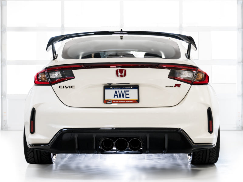 AWE Tuning 2023 Honda Civic Type R FL5 Touring Edition Exhaust w/ Triple Diamond Black Tips - 3015-53287
