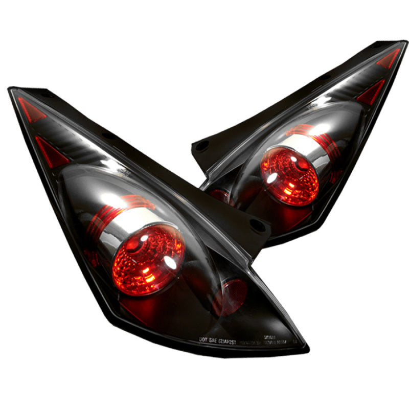 Spyder Nissan 350Z 03-05 Euro Style Tail Lights Black ALT-YD-N350Z02-BK - 5006684