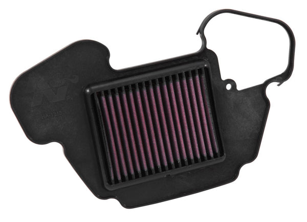 K&N 2013-2015 Honda Grom 125/MSX125 Air Filter - HA-1313 for 2014-2020 Honda Grom 125 - front view