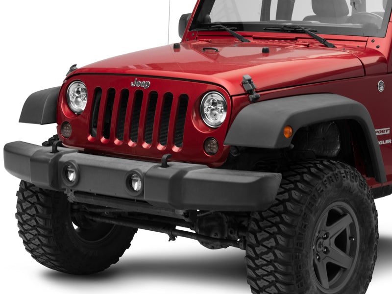 Raxiom 07-18 Jeep Wrangler JK Axial Series LED Amber Turn Signals (Smoked) - J108040