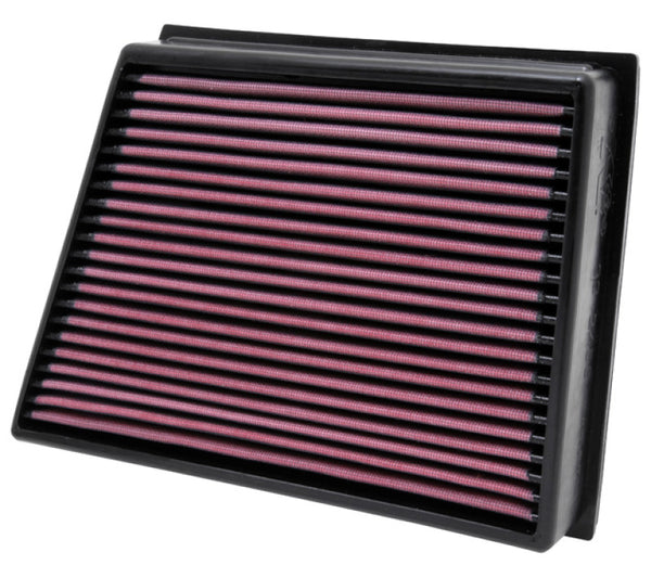K&N Replacement Air Filter for 11-12 GMC Sierra / Chevy Silverado - 33-2466 for 2011-2016 Chevrolet Silverado 2500 - front vi