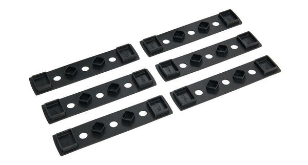 Rhino-Rack Quick Mount Rubber Base for RLT600 Legs - 6 pcs - QMFK05 for 2007-2025 Jeep Wrangler
