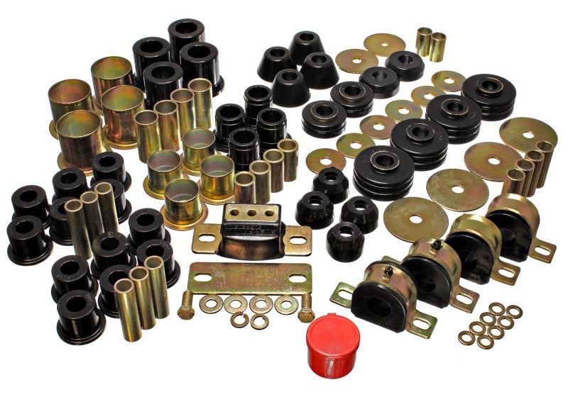 Energy Suspension 73-80 Chevrolet / GMC 2WD 1/2 Ton Pickup Black Hyper-flex Master Bushing Set - 3.18109G for 1973-1981 Chevr