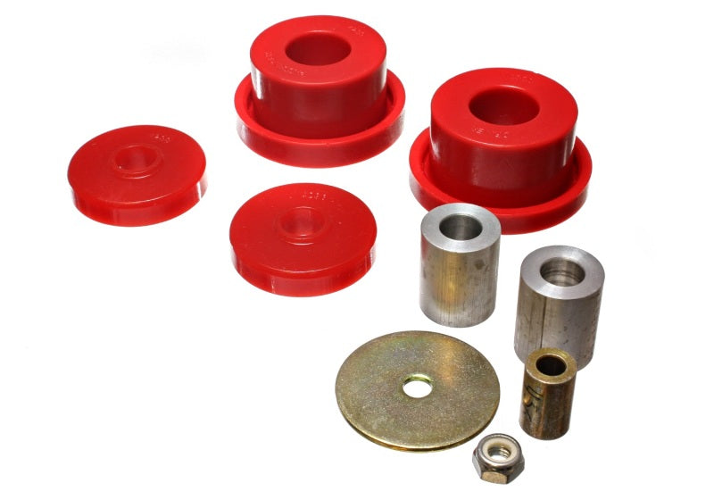 Energy Suspension 08-10 Chrysler Challenger/07-10 Charger RWD Red Rear Diff Mount Bushing Set - 5.1115R