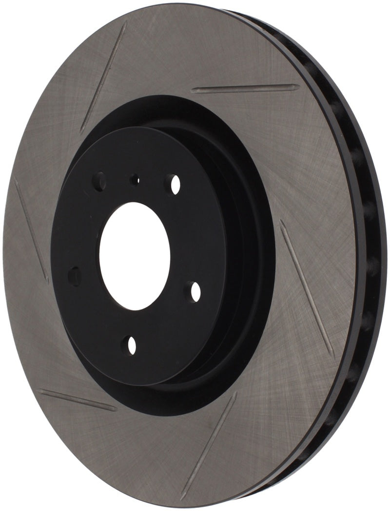 StopTech Power Slot 03-07 350z/ 03-04 G35 w/ Brembo SportStop Slotted Front Right Rotor - 126.42076SR for 2003-2004 INFINITI 