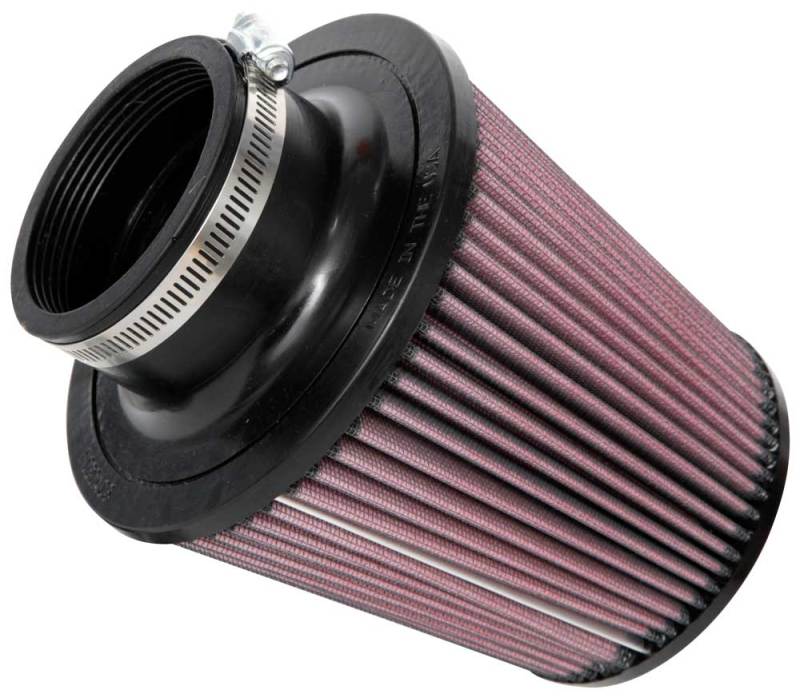 K&N Universal Clamp-On Air Filter 3in FLG / 6in B / 4-1/2in T / 6in H - RU-4180 for 2004-2008 Nissan Maxima - angle view