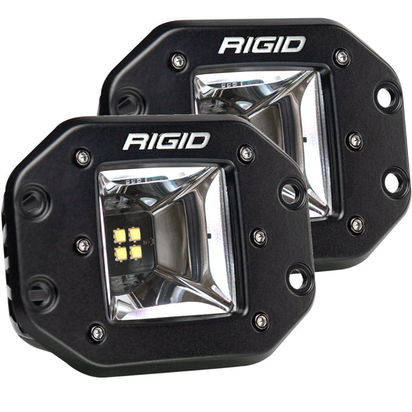 Rigid Industries Radiance+ Scene RGBW Flush Mount - Pair - 682153 by Rigid Industries - front view