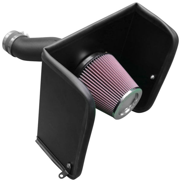 K&N 17-18 Nissan Titan XD V8 5.6L Aircharger Performance Intake - 63-6020 for 2017-2018 Nissan TITAN - front view