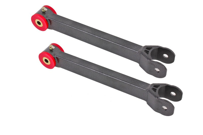 BMR 16-17 6th Gen Camaro Non-Adj. Lower Trailing Arms (Polyurethane) - Black Hammertone - TCA059H