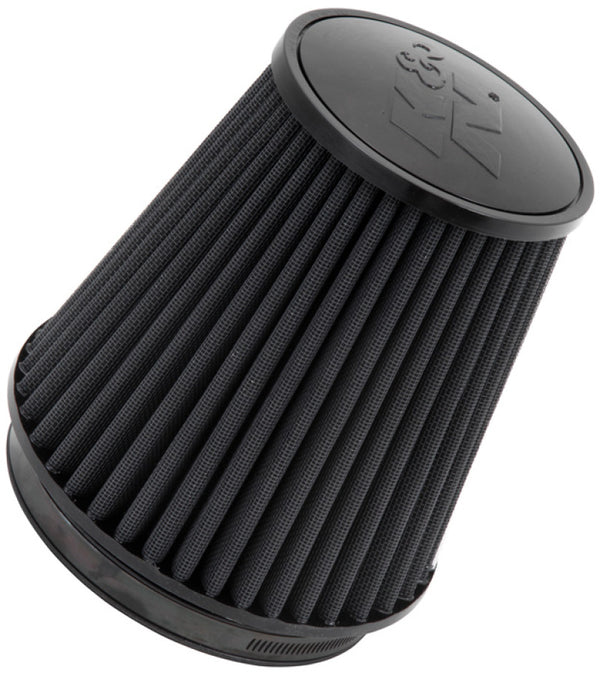 K&N Universal Rubber Filter Round Tapered 6in Flange ID x 7.5in Base OD x 5.25in Top OD x 8in Height - RU-3101HBK for 2006-20