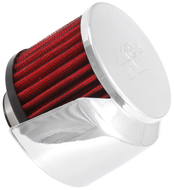 K&N 1.375in Flange ID x 3in OD x 2.5in Height Clamp On Crankcase Vent Filter - 62-1513 by K&N Engineering - front view