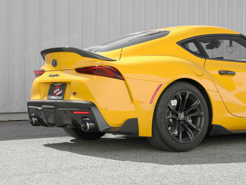 aFe POWER Takeda 2021 Toyota Supra 2.0L (t) 2.5in-3in 304 SS CB Exhaust w/ Carbon Tips - 49-36050-C