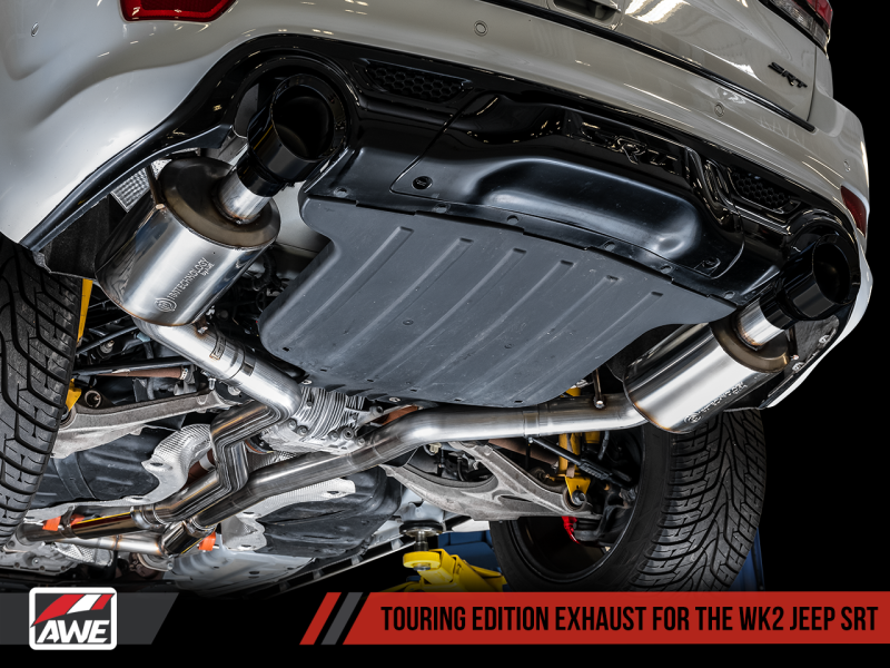 AWE Tuning 2020 Jeep Grand Cherokee SRT Touring Edition Exhaust - Diamond Black Tips - 3015-33121