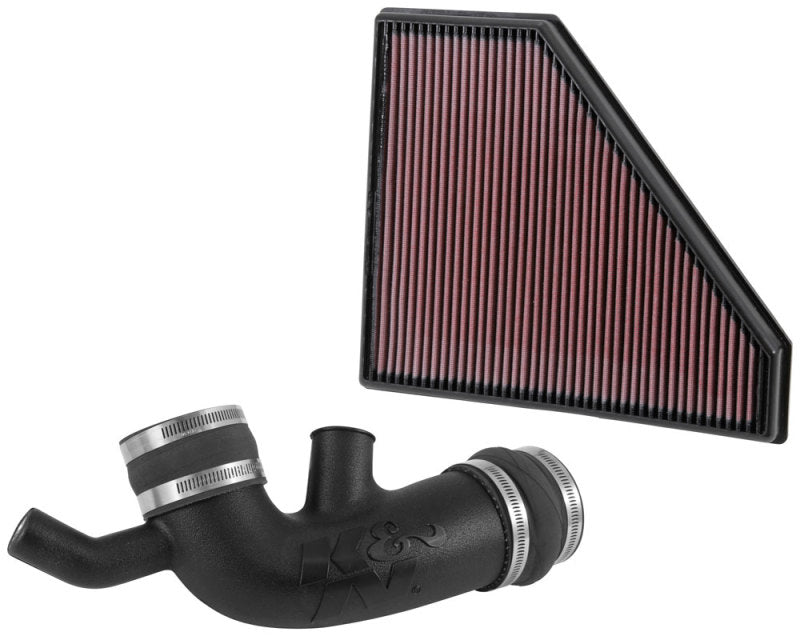 K&N 16-19 Chevrolet Camaro V6-3.6L Performance Intake Kit - 57-3094 for 2016-2020 Chevrolet Camaro - front view