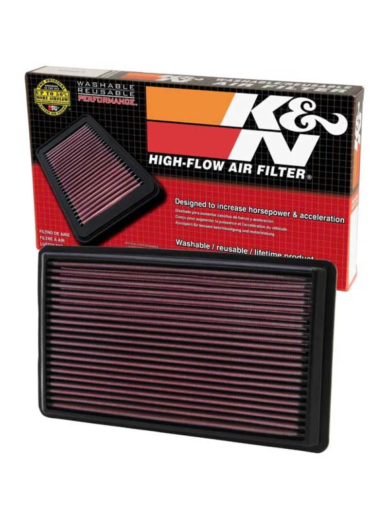 K&amp;N 02-07 WRX/STi Drop In Air Filter 11in O/S Length / 6.563in O/S Width / 1.063in Height - 33-2232