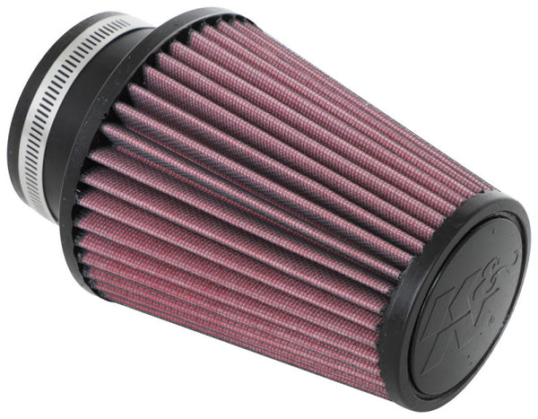 K&N Universal Clamp-On Air Filter 3in Flange ID x 5in Base OD x 3.5in Top OD x 6in Height - RU-1039 by K&N Engineering - fron