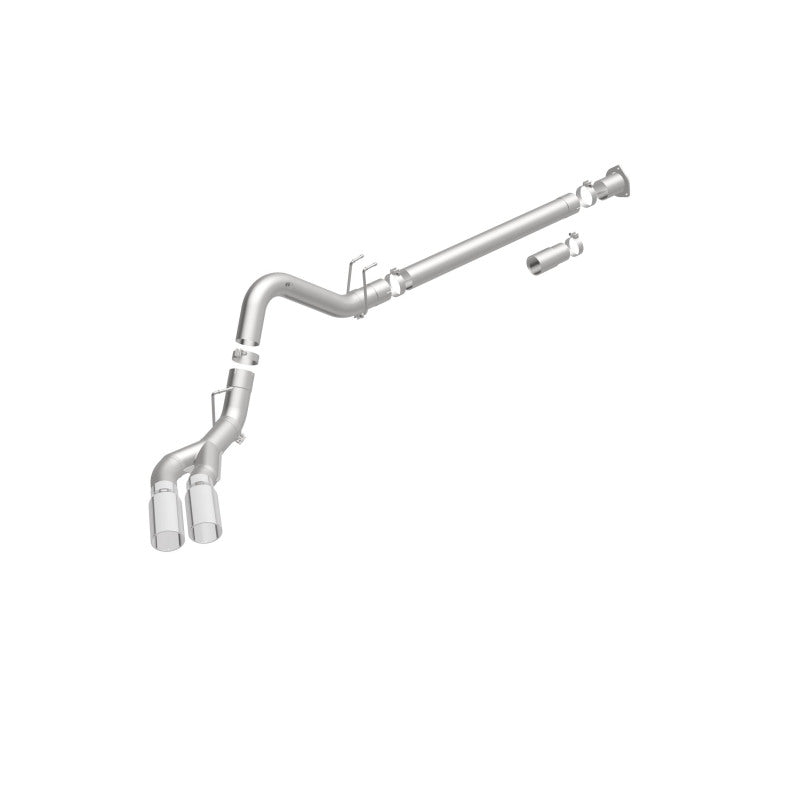 MagnaFlow 08-17 Ford F-250/F-350/F-450 4.6L/6.7 DPF-Back SS 4in Dual Single Passenger Side Rear Exit - 17873