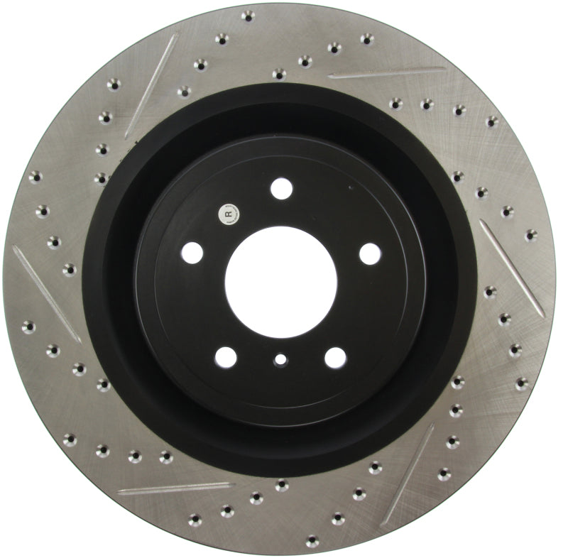 StopTech Infiniti G37 / Nissan 370Z SportStop Slotted &amp; Drilled Front Right Rotor - 127.42100R