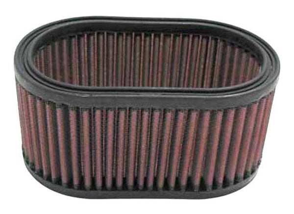 K&N Custom Air Filter 7 inch X 4 1/2 inch / 3 1/4 inch Height / OVAL - E-3341 for 1987 Ducati 750 Paso - front view