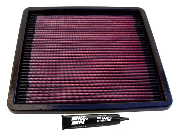 K&N 86-96 Mazda RX-7 1.3L Drop In Air Filter - 33-2017 for 1986-1995 Mazda RX 7 - front view