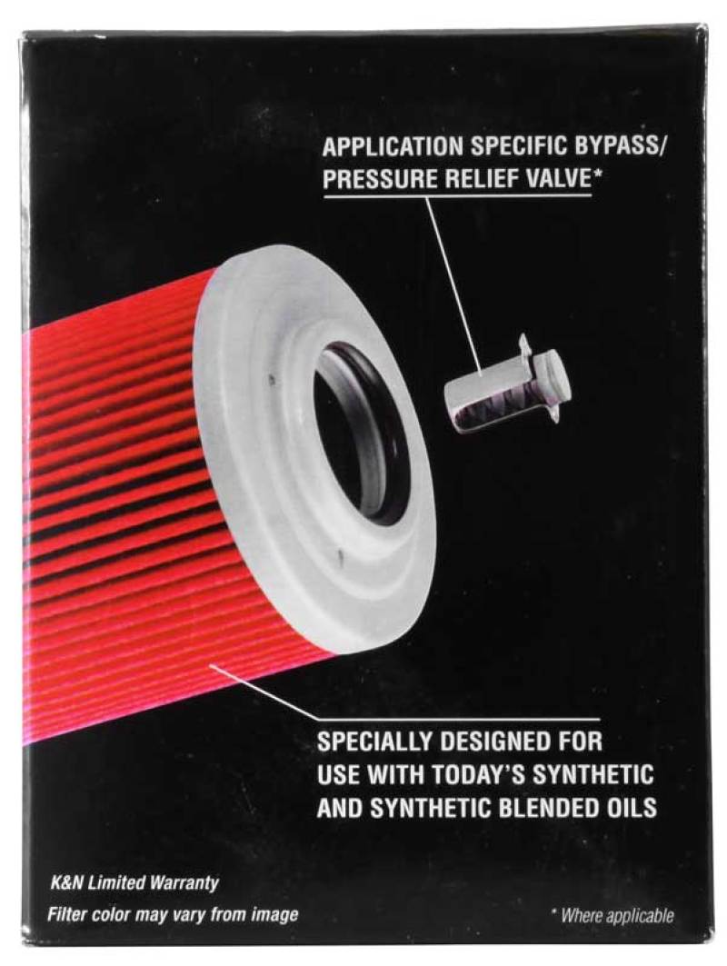 K&N Can/AM Spyder RT 998/ Buell 1125R -2.2219in OD x 0.969in ID x 3.813in H Oil Filter - KN-564