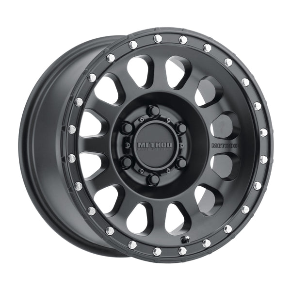 Method MR315 17x8.5 0mm Offset 6x5.5 106.25mm CB Matte Black Wheel - MR31578560500 by Method Wheels - front view