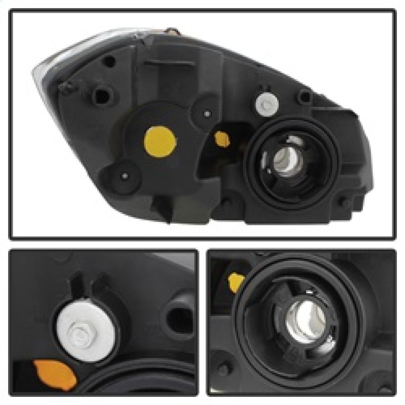 Xtune Chevy Cobalt 05-10 Crystal Headlights Black HD-JH-CCOB05-AM-BK - 5079794