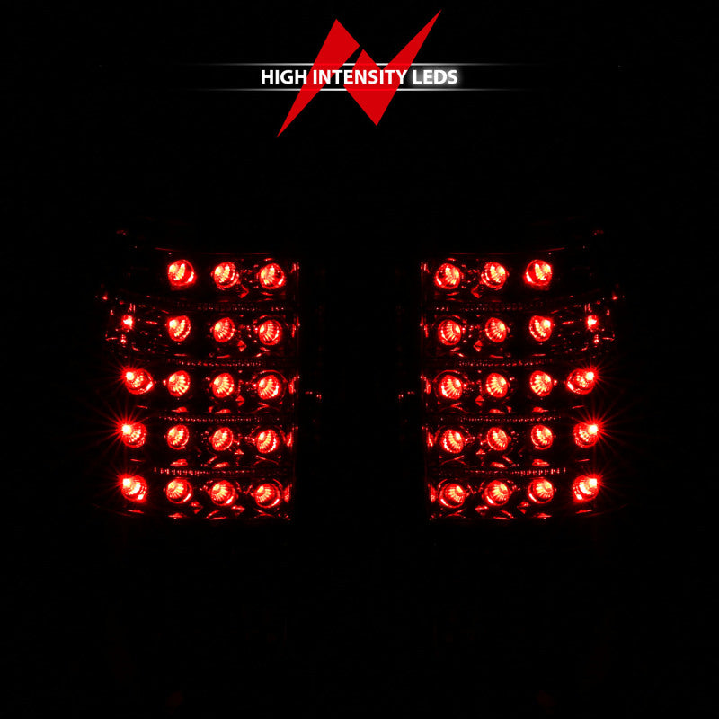 ANZO 1999-2007 Chevrolet Silverado 1500 LED Taillights Red/Clear - 311010