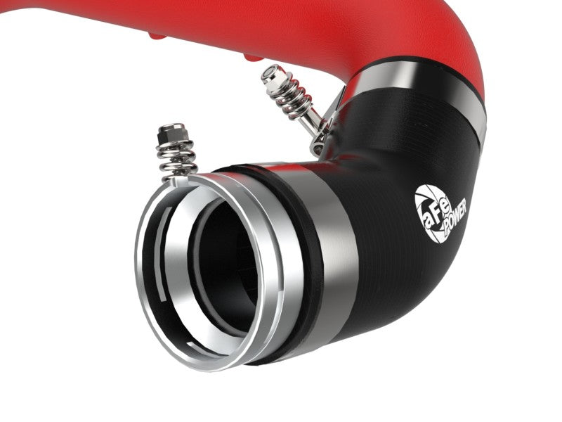 aFe BladeRunner Red 2-3/4in Aluminum Charge Pipe 2021 Toyota Supra GR (A90) I4-2.0L (t) B48 - 46-20488-R