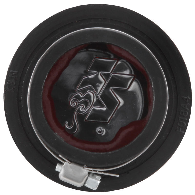 K&amp;N 1.75in Flange ID x 3in OD x 2.5in H Chrome Finish Rubber Base Crankcase Vent Filter - 62-1480
