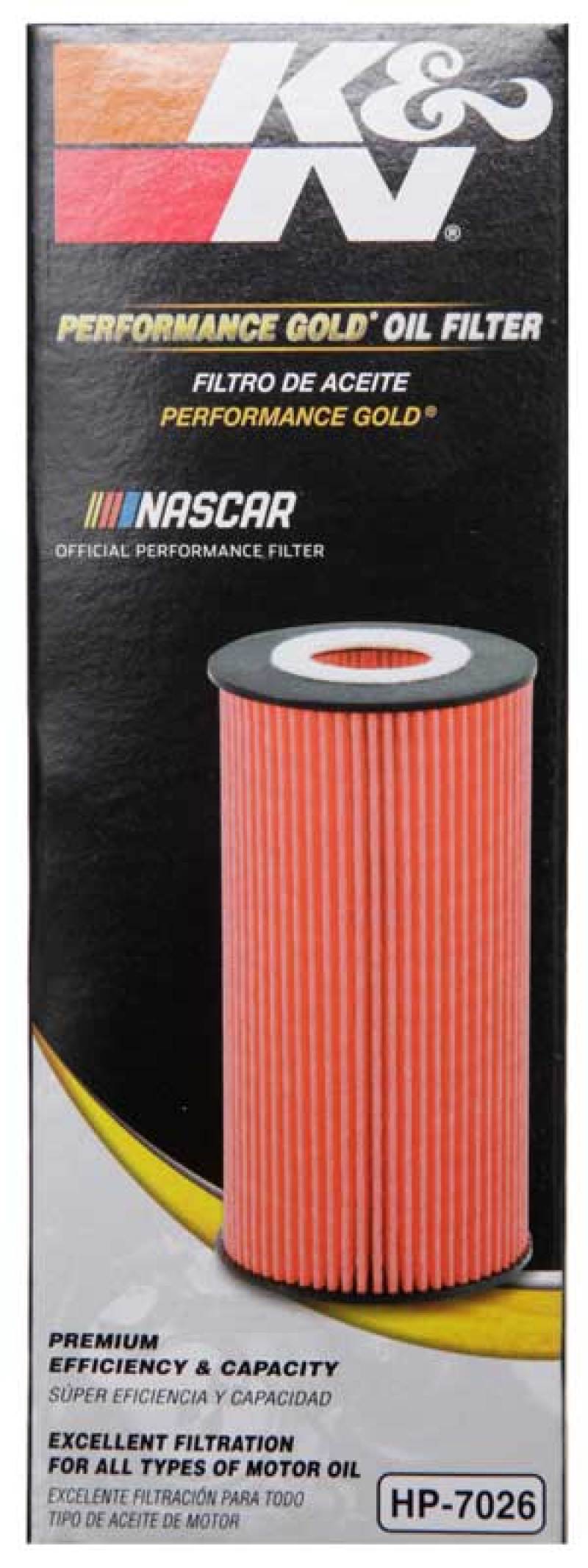 K&N Performance Oil Filter for 14-17 Dodge Durango 3.6L / 14-17 Jeep Grand Cherokee 3.6L - HP-7026 for 2014-2026 Dodge Durang