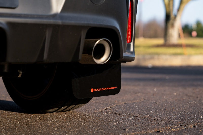 Rally Armor 2023 Toyota GR Corolla Red UR Mud Flap w/ White Logo - MF89-UR-RD-WH