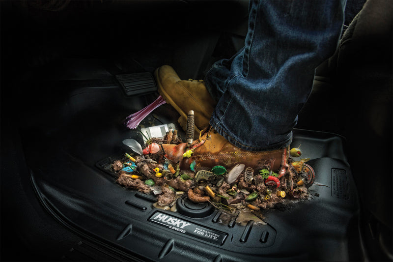 Husky Liners 2012 Ford Focus (4DR/5DR) WeatherBeater Combo Black Floor Liners - 98771