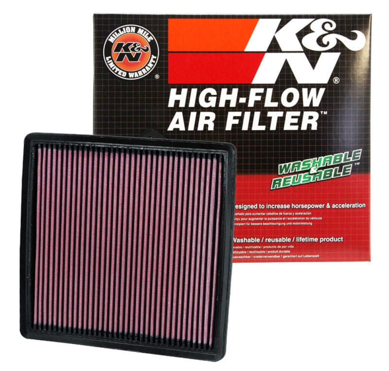 K&N 09-13 Ford F150 / 08-13 F250/F350/450/550 SD / 10-13 F150 SVT Raptor Drop In Air Filter - 33-2385