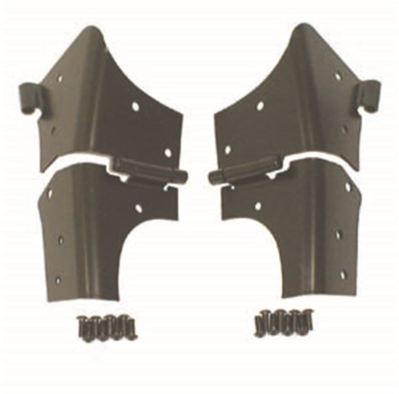 Rugged Ridge 97-06 Jeep Wrangler TJ Black Windshield Hinges - 11209.02 for 1997-2006 Jeep Wrangler - front view