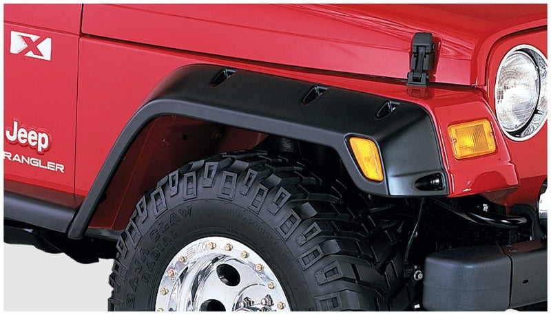Bushwacker 97-06 Jeep TJ Pocket Style Flares 4pc - Black - 10917-07