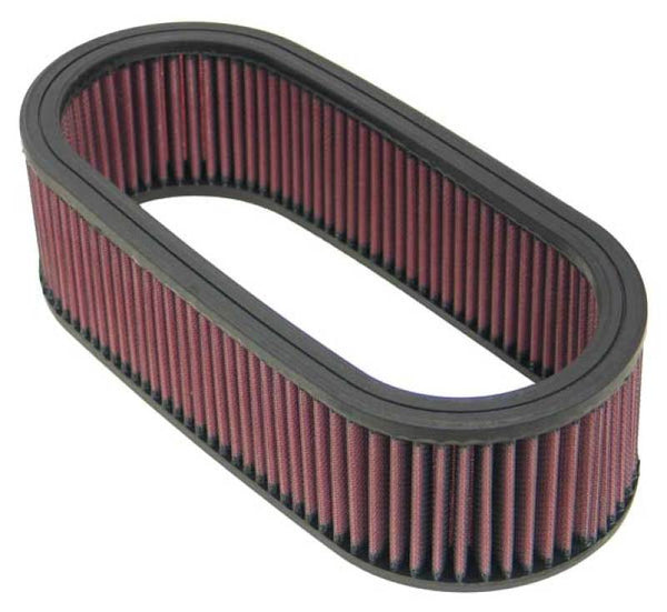 K&N Universal Oval Air Filter 12in Length x 5-1/4in Width x 3-1/4in Height - E-3671 by K&N Engineering - front view