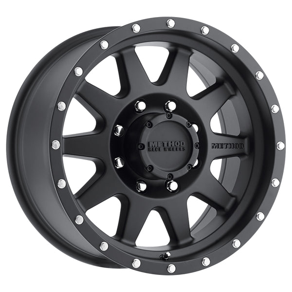 Method MR301 The Standard 16x7 0mm Offset 8x6.5 130.81mm CB Matte Black Wheel - MR30167080500 by Method Wheels - front view