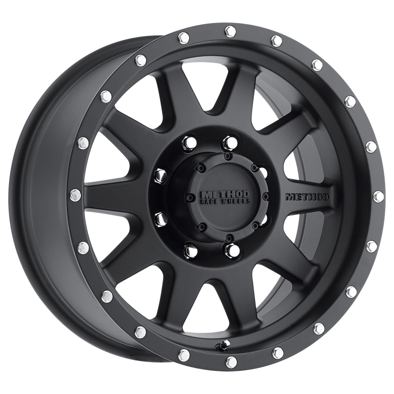 Method MR301 The Standard 17x9 -12mm Offset 8x6.5 130.81mm CB Matte Black Wheel - MR30179080512N