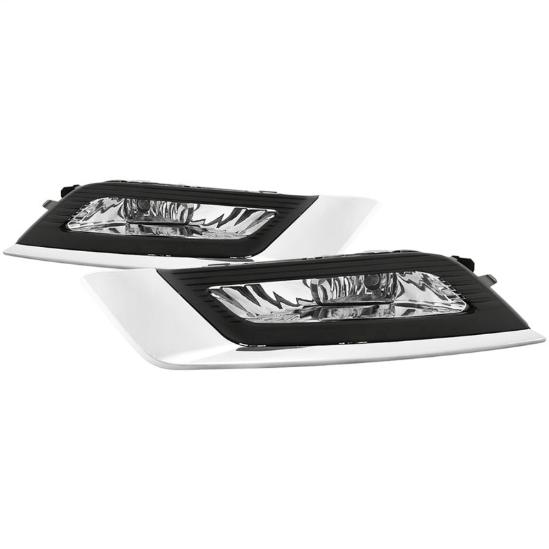 Spyder 17-18 Ford Fusion OEM Fog Lights w/ Switch &amp; Cover - Clear (FL-FFUS17-C) - 5085405