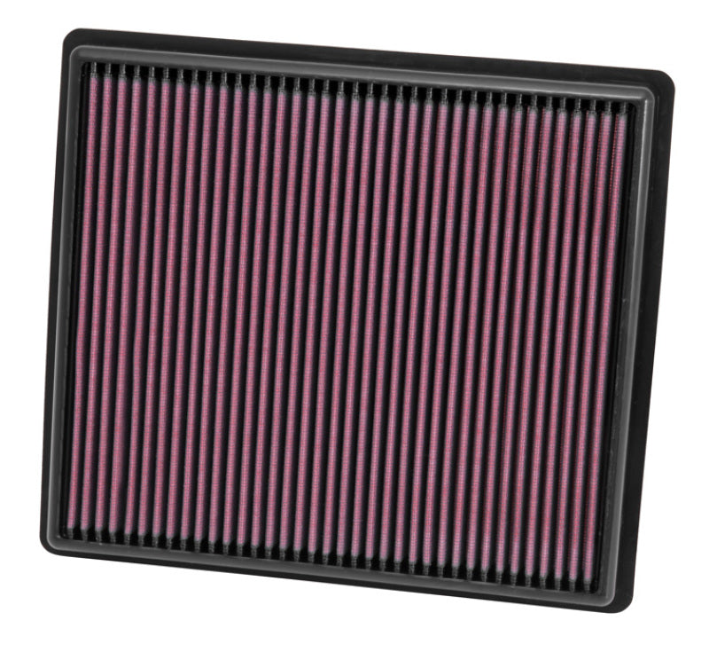 K&N Replacement Air Filter - Panel for 13 Chevrolet Malibu 2.5L/2.0L - 33-2497 for 2014-2019 Chevrolet Impala - front view