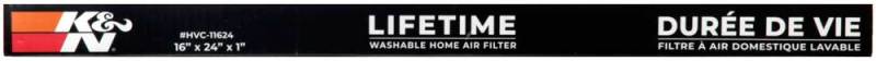K&N HVAC Filter - 16 x 24 x 1 - HVC-11624