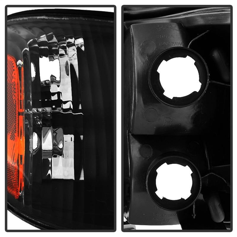 Xtune Toyota Tundra Double Cab 05-06 OEM Style Headlights &amp; Corner Lights Black HD-JH-TTUN05-AM-BK - 9034336