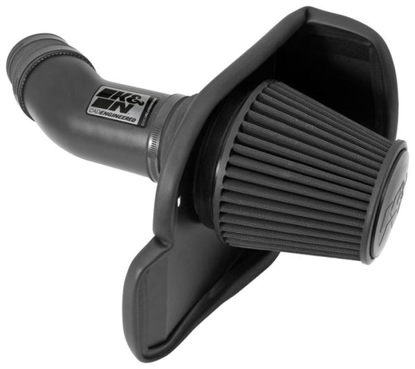 K&N 11-13 Dodge Challenger V8/12-13 Charger V8 / 12-13 Chrysler 300 Black Performance Intake Kit - 71-2545 for 2011-2023 Dodg