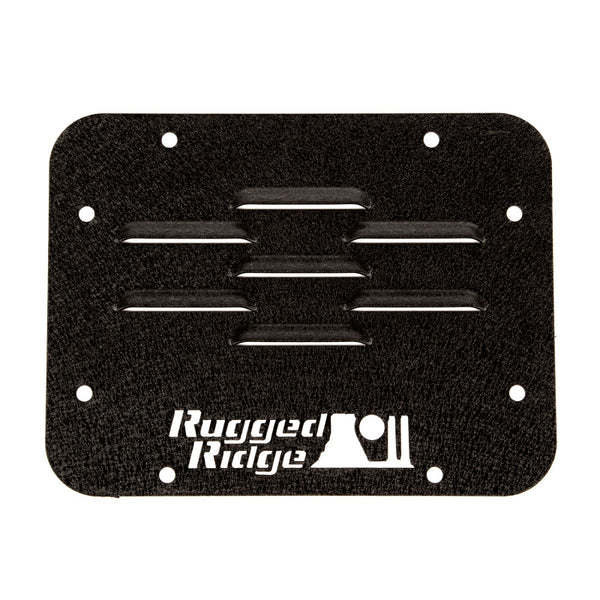 Rugged Ridge Tire Carrier Delete Plate 07-18 Jeep Wrangler JK - 11586.10 for 2007-2018 Jeep Wrangler - front view