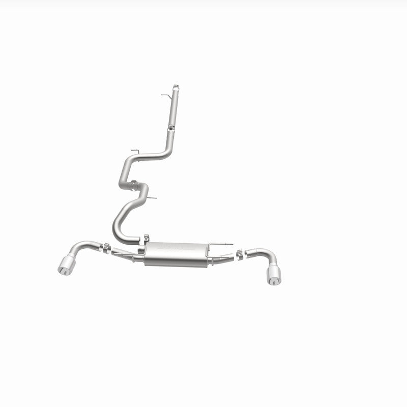MagnaFlow 10-12 Mazda 3 L4 2.5L Hatchback Split Rear Exit Stainless Cat Back Performance Exhaust - 15146
