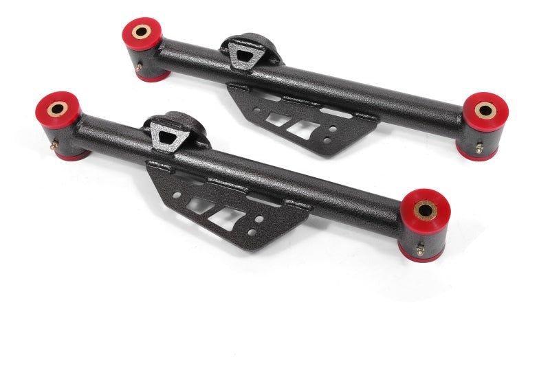 BMR 99-04 Mustang Non-Adj. Lower Control Arms (Polyurethane) - Black Hammertone - TCA015H for 1999-2004 Ford Mustang - front 