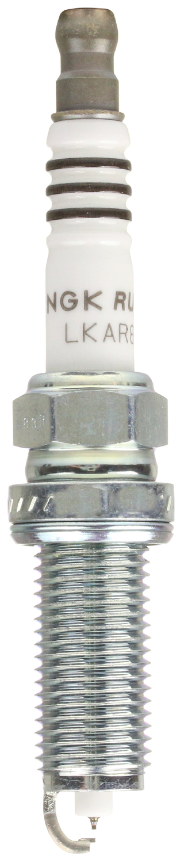 NGK Ruthenium HX Spark Plug Box of 4 (LKAR8BHX) - 91784 for 2009-2022 Nissan GT R - front view